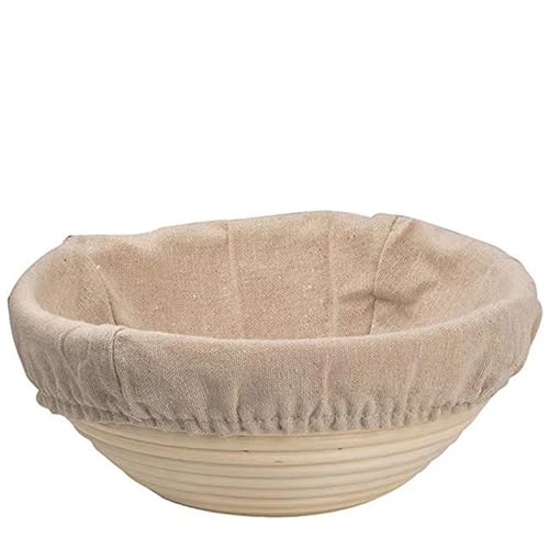 Gärkörbchen Für Brot 1pc Oval/Kreis/Dreieck Natürliche Brot Rattan Gärung Korb Brot Wicker Rattan Masse Proofing Prüfkörbe küche Werkzeug(Round 16X6cm) von WSQHAO