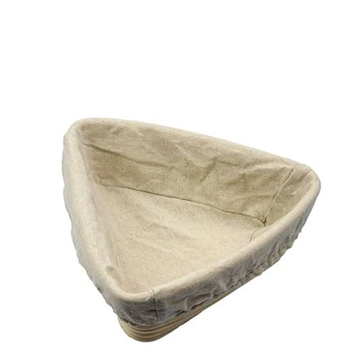Gärkörbchen Für Brot 1pc Oval/Kreis/Dreieck Natürliche Brot Rattan Gärung Korb Brot Wicker Rattan Masse Proofing Prüfkörbe küche Werkzeug(Triangle 16X16X6cm) von WSQHAO