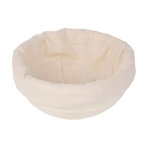 Gärkörbchen Für Brot 1pc Rattan Brot Proofing Korb Natürliche Oval Rattan Wicker Teig Gärung Sauerteig Brot Korb(Round) von WSQHAO