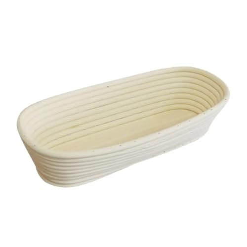 Gärkörbchen Für Brot 8 Größen Ovaler Brotgärkorb Rattan-Brotformkorb Teigwerkzeuge(17x12x6cm) von WSQHAO