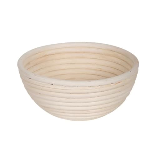 Gärkörbchen Für Brot Rattan-Brotgärkorb, oval, natürliches Rattan, Weidengeflecht, Teiggärung, Sauerteig, Banneton, Brotkorb, Backwerkzeuge(18X9CM) von WSQHAO