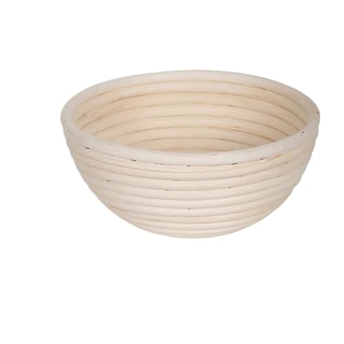 Gärkörbchen Für Brot Rattan-Brotkorb, natürlicher Rattan-Weidenteig-Brotkorb, Backutensilien, Rattan-Brotgärkörbe(Round-22 * 8.5cm) von WSQHAO