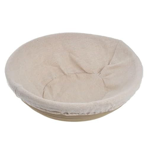 Gärkörbchen Für Brot Runder ovaler Rattan-Brot-Gärkorb, Brot-Backform, Form, Brot, Teig, Gärkorb(Round-13 * 6cm) von WSQHAO