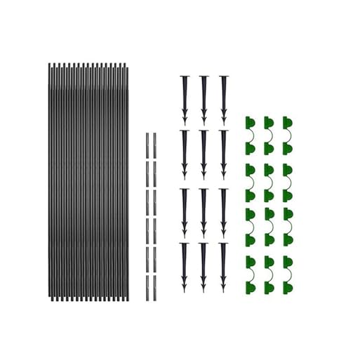Garten Anlage Hoop Sämling Arch Schuppen Halterung Gewächshaus Hoops Set Glas Frost Schutz for Für Terrassen Gemüse für Hochbeet(30Pcs with Nails) von WSQHAO