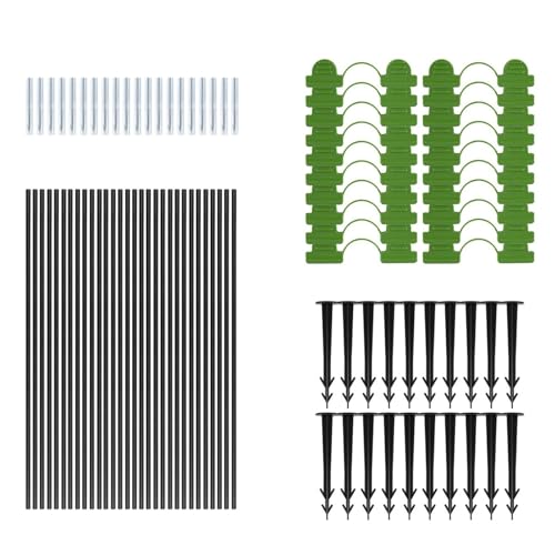 Gewächshaus Pflanzen Hoops Set Wiederverwendbare Fiberglas Wachsen Sämling Bogen Schuppen Halterung Gemüse Garten Tunnel Unterstützung Heißer Hochbeet(30pcs) von WSQHAO