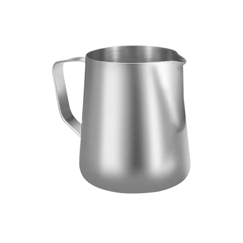 Milchkännchen 2 stücke Milchaufschäumer Krug Edelstahl Behälter 100 ML 350 ML 600 ML Aufschäumen Krug Kaffee Tassen Latte Barista espresso Maker Zubehör(100ML Without Scale) von WSQHAO