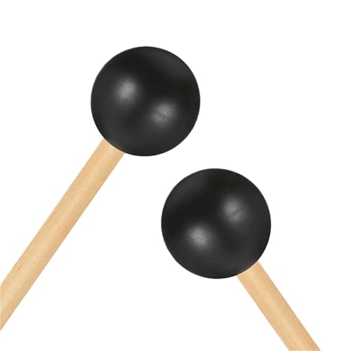 WSQHAO 1 Paar Gummihammer-Trommelstöcke for Percussion wie Zungentrommel, Xylophon, Glockenspiel, Handpan FüR Erwachsene(12.5in) von WSQHAO