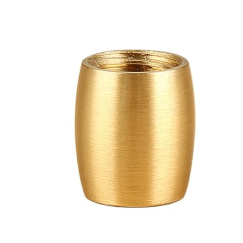 WSQHAO 12 Stück Kleine Beine for Möbel Messing Stuhlbeine Küchenfüße for Sessel Stuhl Fußhocker Couchtisch Metall Ersatzbeine Für Tischplatte(A 15mm) von WSQHAO