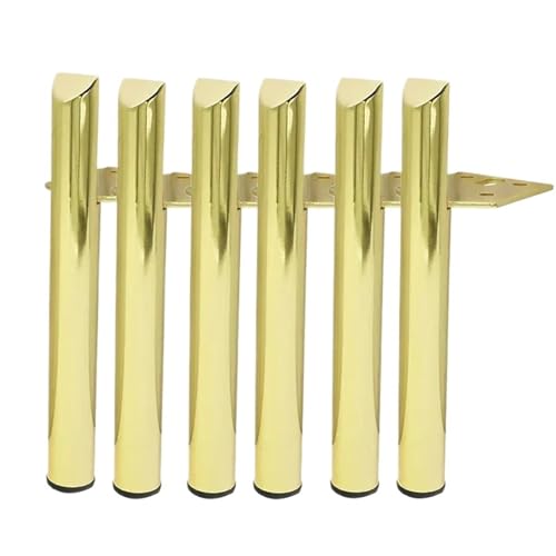 WSQHAO 13 cm Metall-Möbelbeine, moderner Stil, Couchtisch, Sofafüße, Küchentischbeine, Badezimmerschrank, Schrankfüße Für Tischplatte(6PCS 13CM golden) von WSQHAO