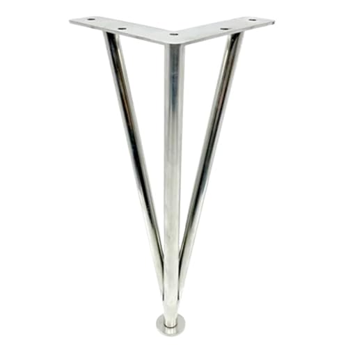 WSQHAO 1PC 20cm-40cm Gold Eisen Tischbeine Metall Hardware Möbel Fuß Edelstahl Einstellbare Neigung Schrank Für Tischplatte(Silvery-20cm-1pcs) von WSQHAO