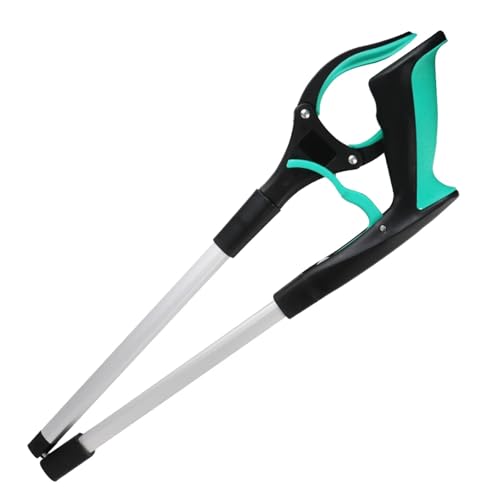 WSQHAO 3PCS Pick Up Werkzeuge Zusammenklappbare Müll Greifer Extender Hand Wurf Picker Multifunktionale Faltbare Tragbare für Garten(Green) von WSQHAO