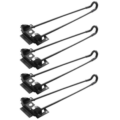 WSQHAO 4 Pc Klapptisch Beine Schreibtisch Computer Notebook Faltbare Metall for Kaffee Möbel Eisen Haarnadel Bank Für Tischplatte von WSQHAO