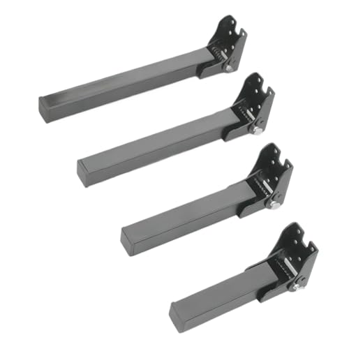 WSQHAO 4 Stück Faltbare Möbelfüße, Tischschränke, Beine, Sofa, Bett, Schrankfüße, klappbare Möbelbeine Für Tischplatte(20cm) von WSQHAO