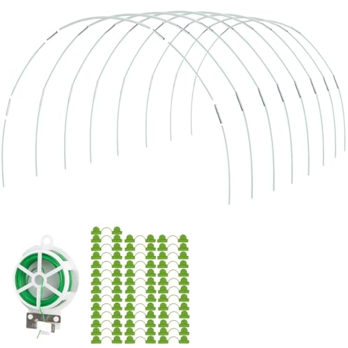 WSQHAO 40 Stück Gartenreifen for Netztunnel, Gewächshausrahmen, Flexibler Bogen, Pflanzenschutz for Hochbeete für Hochbeet WSQHAO 40 Stück Gartenreifen for Netztunnel, Gewächshausrahmen, Flexibler Bogen, Pflanzenschutz for Hochbeete für Hochbeet von WSQHAO