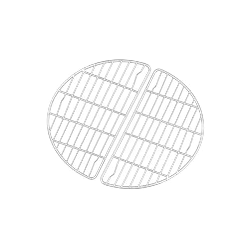 WSQHAO Grillrost 2PCS Outdoor Barbecue Net Steam Rack Stainless Steel Camping Barbecue Frying Pan Barbecue Meat Drain Anti Scorching Grill von WSQHAO