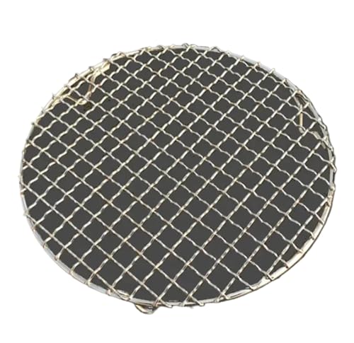 WSQHAO Grillrost 304 Stainless Steel Round BBQ Net with Foot Barbecue Grill Meshes Cooling Rack Steam Baking Rack Camping Outdoor Mesh Wire Net(50cm) von WSQHAO