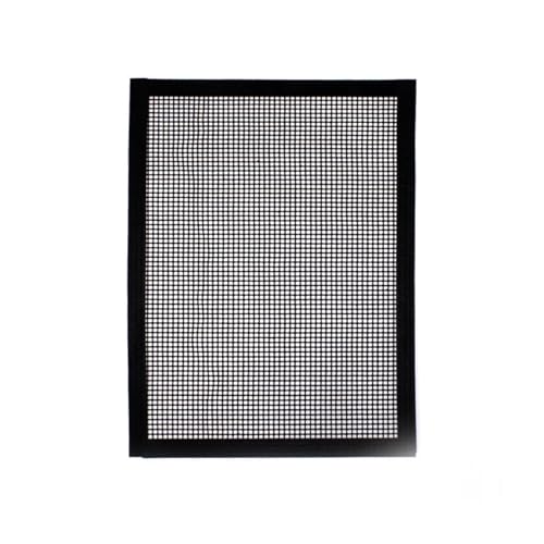 WSQHAO Grillrost 40 * 30cm Baking Mat Cooking Grilling Sheet Heat Resistance BBQ Mesh Mat Non-Stick BBQ Barbecue Pad for Party Grill Mat Tools(1PC-Black) von WSQHAO