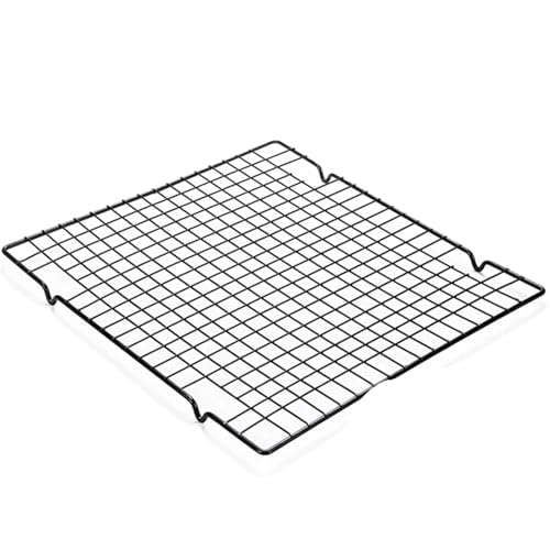 WSQHAO Grillrost Baking Cake Bread Cookie Tray Cold Rack Non-Stick Drip Dry Cooling Grid Kitchen Tools Suitable for Oven Cooking Baking BBQ(L) von WSQHAO