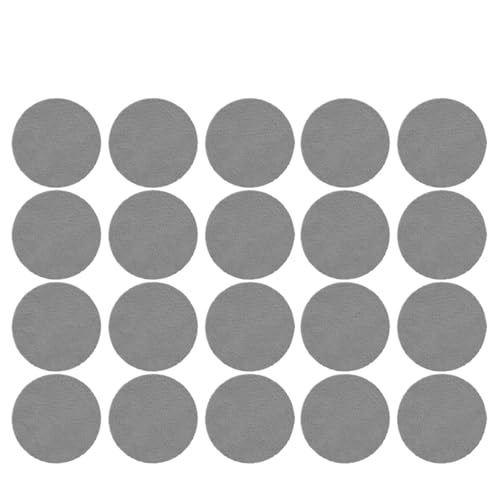 WSQHAO Grillrost Barbecue Mats Barbecue Grill Mesh High Temperature Resistant Cuttable Barbecue Liner Barbecue Grill Mesh Meat Slices(Round A-20PCS) von WSQHAO
