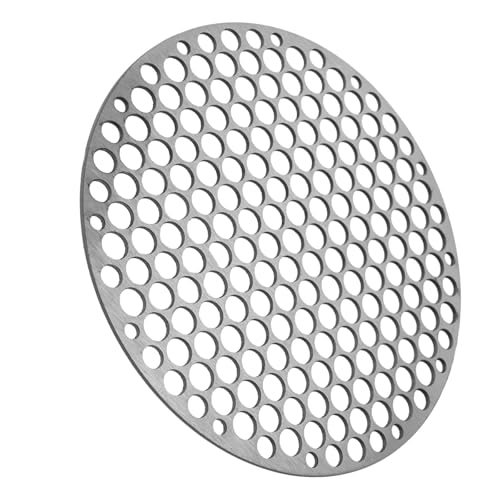 WSQHAO Grillrost Iron Mesh BBQ Mat Grid Outdoor Cooking Grill Net Barbecue Rack Grill Mesh 304 Stainless Steel BBQ Net Bacon Grill Tool(24CM) von WSQHAO