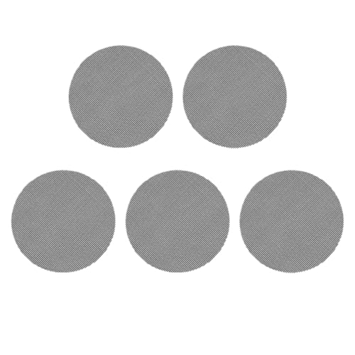 WSQHAO Grillrost Non-Stick Barbecue Mesh Mat Reusable Heat Resistance BBQ Baking Net Pad Kitchen Cooking Smoker Mat Liner Accessorie Tool(40CM Round-5PCS) von WSQHAO