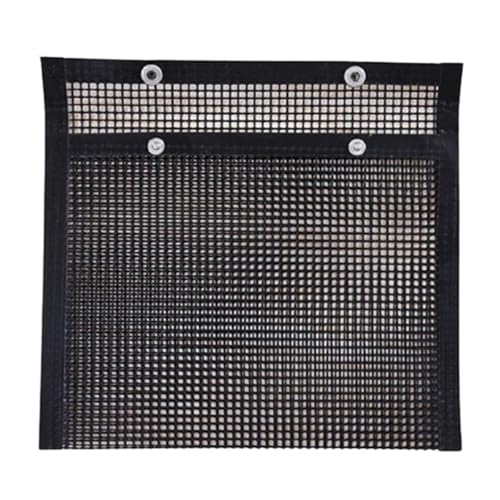 WSQHAO Grillrost Non-Stick Mesh Grill Bag Barbecue Net Mat Bag BBQ Pad Kitchen Meat Vegetables Cooking Grilling Pouch High Temperature Resistant(22x27cm) von WSQHAO