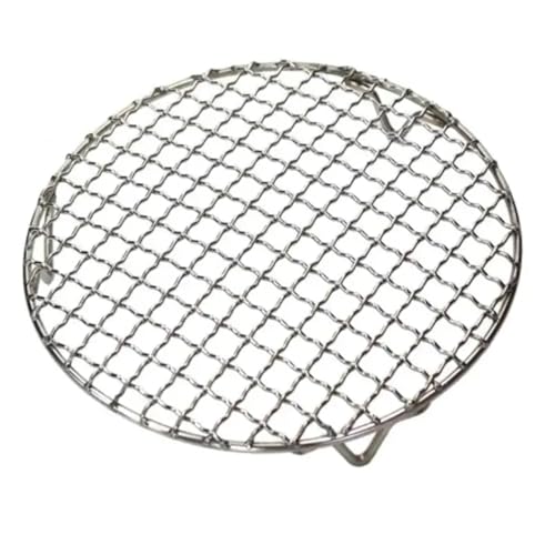 WSQHAO Grillrost Stainless Steel Barbecue Mesh Round Barbecue Mesh with Legs Barbecue Mesh Barbecue Grate Air Fryer Special Mesh(29.5cm) von WSQHAO