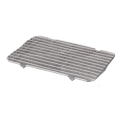 WSQHAO Grillrost Stainless Steel Cooling Rack Non-Stick Pastry Cake Stand Oven Baking Tray Macarons Bread Biscuit Pan Barbecue Cooking Mesh Shelf(22x14x1.5cm) von WSQHAO