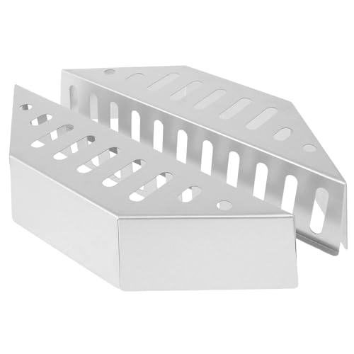 WSQHAO Kohlekorb 2/4 Stücke Holzkohle Korb Halter Grillen Holzkohle Körbe for Brikett Holz Chips Holzkohle Box Container Tablett for BBQ Zubehör(2pcs) von WSQHAO