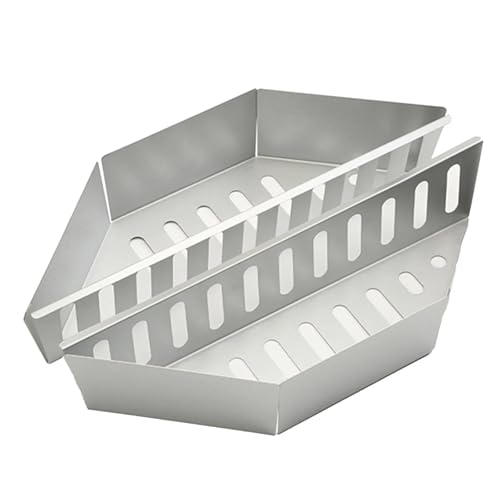 WSQHAO Kohlekorb 2 Stücke Silber BBQ Holzkohle Körbe Kraftstoff Halter Zubehör Heavy Duty Container Versorgung for Rauch Kettle Grills Grillen Barbeque WSQHAO Kohlekorb 2 Stücke Silber BBQ Holzkohle Körbe Kraftstoff Halter Zubehör Heavy Duty Container Versorgung for Rauch Kettle Grills Grillen Barbeque von WSQHAO