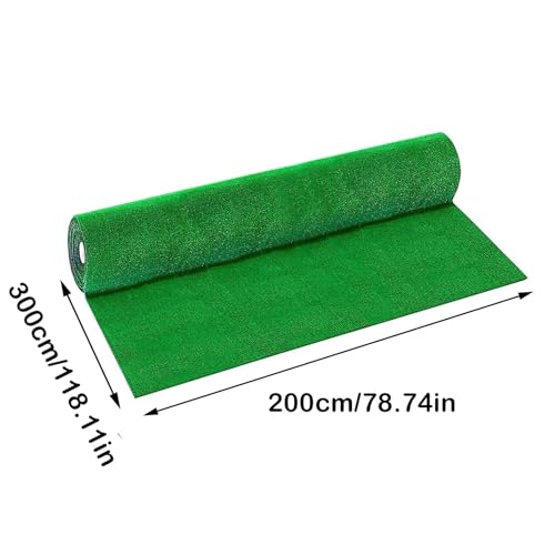 WSQHAO Outdoor Künstliche Teppich Kunststoff Balkon Schule Grün Für Garten(Green L) von WSQHAO