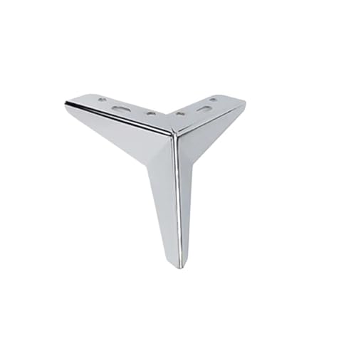 WSQHAO Set mit 4 verdickten Rhombus-Möbelbeinen, Stativ, leichten Luxus-Hardware-Tischbeinen, Möbelbeinen, Tischbeinen Für Tischplatte(Silver 17cm) von WSQHAO