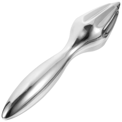 Zitronenkegel, einfach zu bedienende Zitruspresse, Entsafter, Küchenhelfer, tragbare Knoblauchpresse, Obst- und Orangenpresse, Edelstahlpresse fur Früchten von WSQHAO