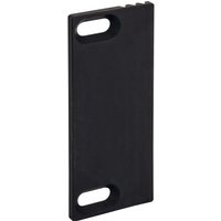 WSS - Fallenauslaufplatte 30,5x80x3mm für Schließblech/E-Öffner Kunststoff schwarz von WSS