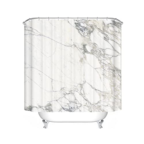 WSSLJK Duschvorhang Textil Marmor 120x200 180x200 180x180, Marmor Muster Shower Curtains Bunt Wasserdicht Dekorieren Sie Ihr Badezimmer (120 * 200CM,2) von WSSLJK