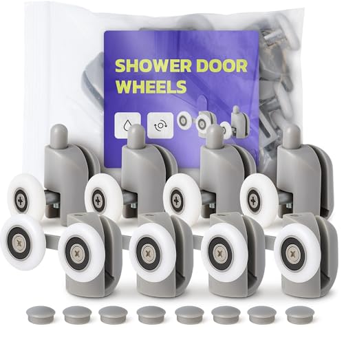 WSTR Duschkabinenrolle 23 mm 4x Obere 4x Untere Rolle für Duschkabine Ersatzrollen Türrolle Laufrollen Ersatzteile Duschtür Schiebetür Duschkabinentür WSTR Duschkabinenrolle 23 mm 4x Obere 4x Untere Rolle für Duschkabine Ersatzrollen Türrolle Laufrollen Ersatzteile Duschtür Schiebetür Duschkabinentür von WSTR