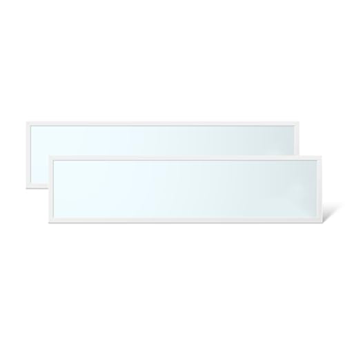 WSU Lights 2x LED Panel 120x30cm, Deckenleuchte, 3900lm, 6000K, 36W, inkl. Trafo, Rasterleuchten, Einlegeleuchte, Büroleuchten (6000K, 2 Stück) von WSU Lights