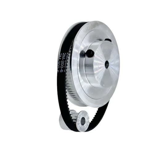 Antriebsriemen GT2 2M 16 & 80 Zähne 1:5 Untersetzungsverhältnis 3D-Druckerteilbreite 6Mm Synchronradriemen 200/280/610Mm Blende 5/6/8/10/12Mm Getriebe Riemen(6mm,2GT-200-10MM_16T BOER 4MM) von WSUMKH