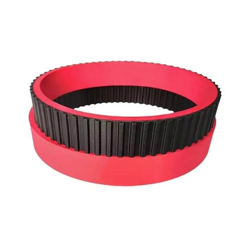 Antriebsriemen Hitzebeständiger Offener PU-Zahnriemen In Lebensmittelqualität Typ H Roter Gummi-Zahnriemen Für VFFS-Verpackungsmaschinen, Länge 700–780 Mm Getriebe Riemen(710H,25mm) von WSUMKH