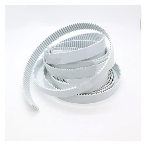 Antriebsriemen Weiß Für HTD 14M Open Belt PU Polyurethane Steel Für HTD14M Synchronförder-Timing Getriebe Riemen(2 Meter,25mm) von WSUMKH