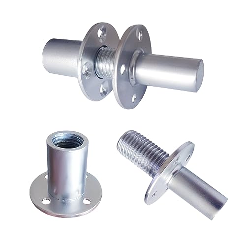 WSWECCL 2 Sets M20 Metall Bettpfostenverbinder T-Nut Bettpfostenverbinder Einschraubmutter für Möbelbeschläge Sofasäule Bettsäulenschloss T-Mutter von WSWECCL