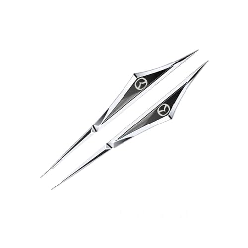 WSXCDE Auto Emblem Aufkleber, für Mazda CX-3, CX-5, CX-30, CX3, CX30, CX5 2015-2023, Metall, 3D, Karosserie selbstklebend, Frontgrill, Kofferraum, Dekoration, D von WSXCDE