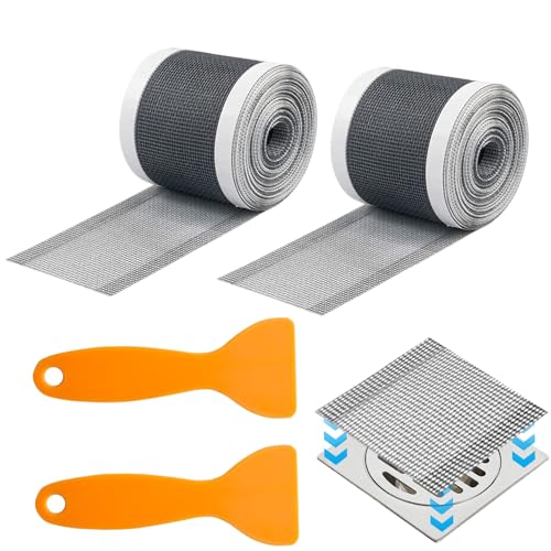 2 Rolls Einweghaarabflussaufkleber, 3 Zoll x 33 Fuß Abflussaufkleber mit Entfernungswerkzeug, Klebstoff -Mesh -Duschhaarfänger für Badezimmerbadewanne und Küchendusche Sieb 2 Rolls Einweghaarabflussaufkleber, 3 Zoll x 33 Fuß Abflussaufkleber mit Entfernungswerkzeug, Klebstoff -Mesh -Duschhaarfänger für Badezimmerbadewanne und Küchendusche Sieb von WSYJWEX
