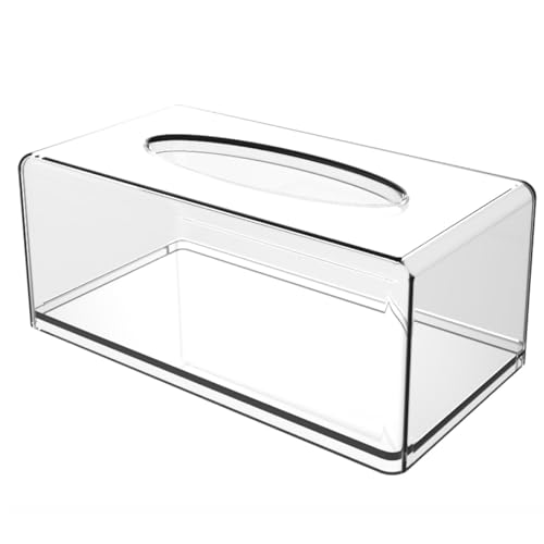Acryl -Tissue -Box -Abdeckung transparent 9x5x3, 5 Zoll Gewebebox -Abdeckung Rechteck mit offenbarem Boden universeller stilvoller und minimalistisch für das Haus, Office Hotel Acryl -Tissue -Box -Abdeckung transparent 9x5x3, 5 Zoll Gewebebox -Abdeckung Rechteck mit offenbarem Boden universeller stilvoller und minimalistisch für das Haus, Office Hotel von WSYJWEX