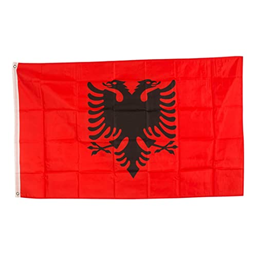 Albanische Flagge Bundes- und Landgartenflagge Nationaler Schlafsaal auf Polyesterbanner Albaner von WSYJWEX