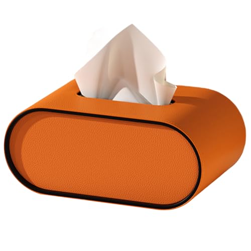Ellipse Leder -Tissue -Box, Leder -Bedruckte Tissue -Box, Ellipse Oval, Deck Ellipse Leder -Tissue -Box, Leder -Bedruckte Tissue -Box, Ellipse Oval, Deck von WSYJWEX