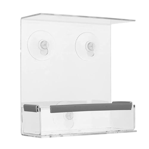 Fenster Vogelfutterleiter Acrylvogel -Fütterungsstation mit starken Saugnapfbechern Fensterbrille Birdfeeder Acrylfutterhäuschen Fenster Vogelfutterleiter Acrylvogel -Fütterungsstation mit starken Saugnapfbechern Fensterbrille Birdfeeder Acrylfutterhäuschen von WSYJWEX