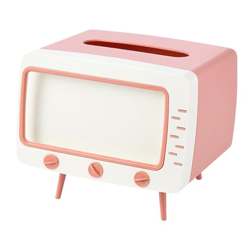 Süße Tissue -Box -Cover, Retro -TV -Tissue -Box -Telefonhalter, lustige Cover mit Telefonhalterung, Halter für Badezimmer Schlafzimmer Bürofernseher Süße Tissue -Box -Cover, Retro -TV -Tissue -Box -Telefonhalter, lustige Cover mit Telefonhalterung, Halter für Badezimmer Schlafzimmer Bürofernseher von WSYJWEX