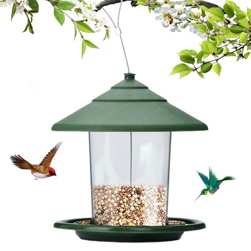 Vogelhäuschen Eichhörnchen -Proof Hängende Vogelfutterhäuschen für außen, Metall -Fütterungsstation hält 2 -l -Samen wetterfeste Wilde Feeder für Gartenbird Squirrel Proof im Freien Vogelhäuschen Eichhörnchen -Proof Hängende Vogelfutterhäuschen für außen, Metall -Fütterungsstation hält 2 -l -Samen wetterfeste Wilde Feeder für Gartenbird Squirrel Proof im Freien von WSYJWEX