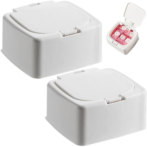 WSYJWEX 2pcs Floss Pick-Halter, One-Touch-Öffnungsschlosshalter, 4x3, 5 x 2 Schnell nachzufüllen, DASS PP Plastik-Zahnarztkapsel für Picks, Baumwollabstriche, Kugeln, Papierclipspender WSYJWEX 2pcs Floss Pick-Halter, One-Touch-Öffnungsschlosshalter, 4x3, 5 x 2 Schnell nachzufüllen, DASS PP Plastik-Zahnarztkapsel für Picks, Baumwollabstriche, Kugeln, Papierclipspender von WSYJWEX